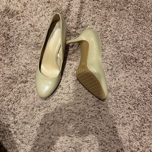Merona Beige Patent High Heel Pumps